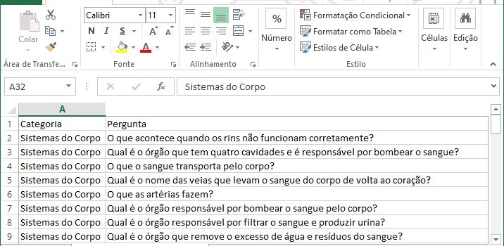 Sistemas do Corpo – 55 Perguntas | Por: Roseli Vieira Soares